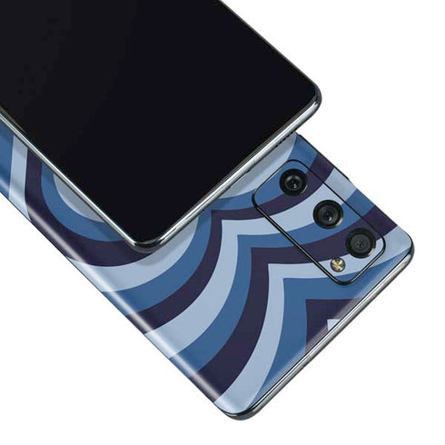 Blue Heart Pattern Galaxy S20 Fan Edition Skin